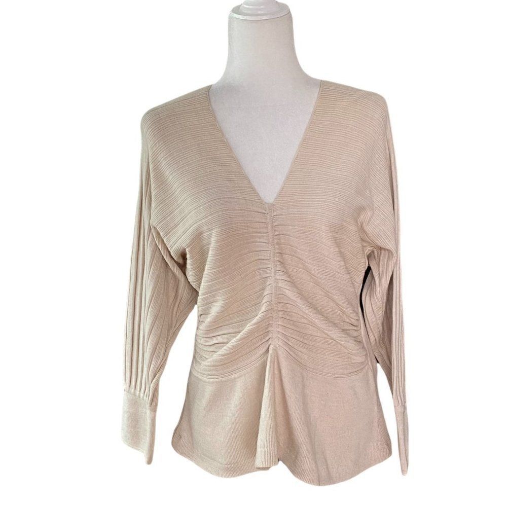 Olsen Collection Cream Knit Dressy Knitted Sweater